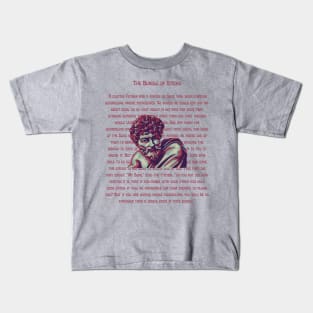 Aesop Portrait and Quote Kids T-Shirt